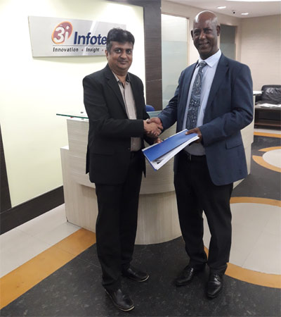 3i Infotech Africa Insurance Company signing deal