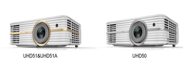 Optoma UHD51A UHD51 and UHD50 Projectors