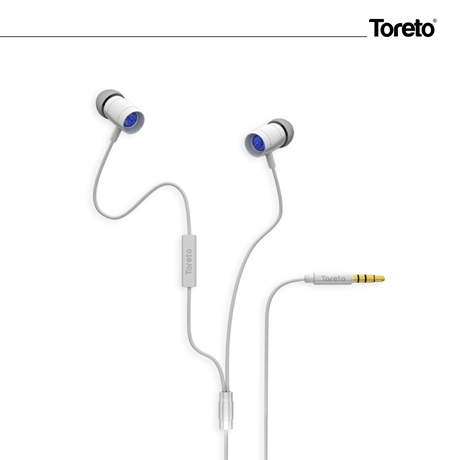 Toreto ROAR Stereo Earphone White TOR-260