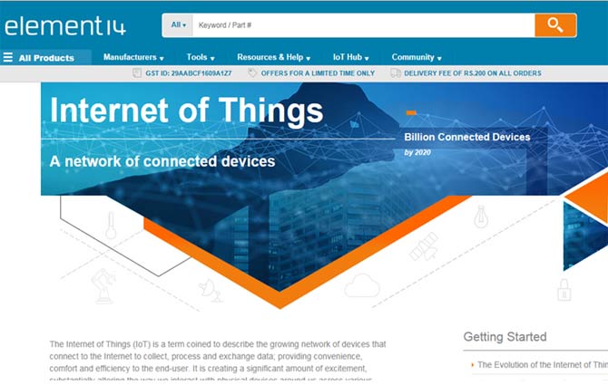 element14 IoT hub