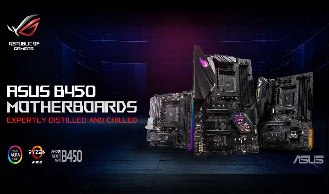 ASUS AMD B450 Series Motherboards